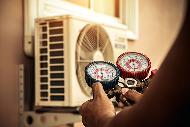 Professional Hvac Installation technician working in River Pines, CA